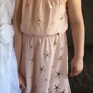 Gorgeous Girls sz 10 maxi dress with foil stars